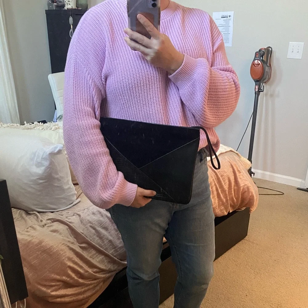 Zara Black Envelope Clutch - Picture 4 of 5